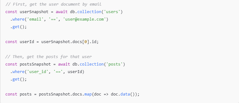 Firebase (NoSQL – using Firestore)
