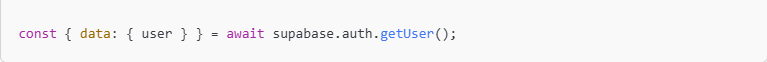 Get Current User