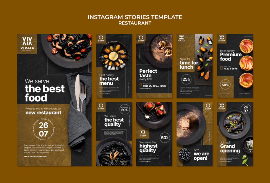 Instagram Stories for restaurant