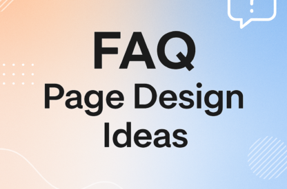 FAQ page design ideas