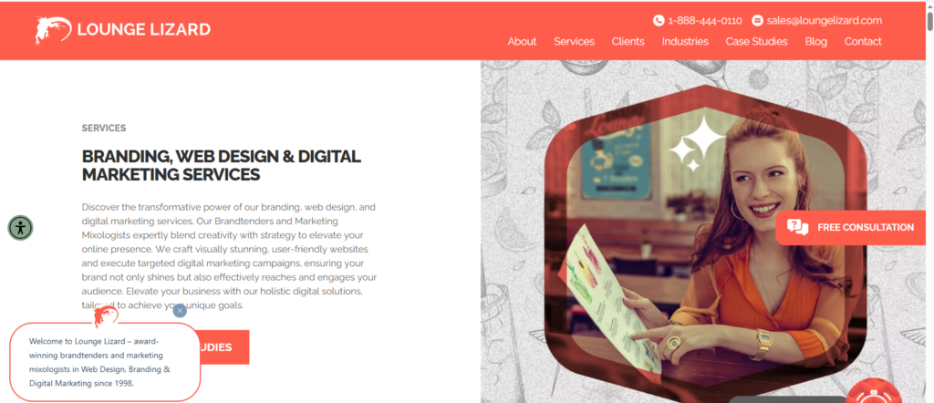 Lounge Lizard service page
