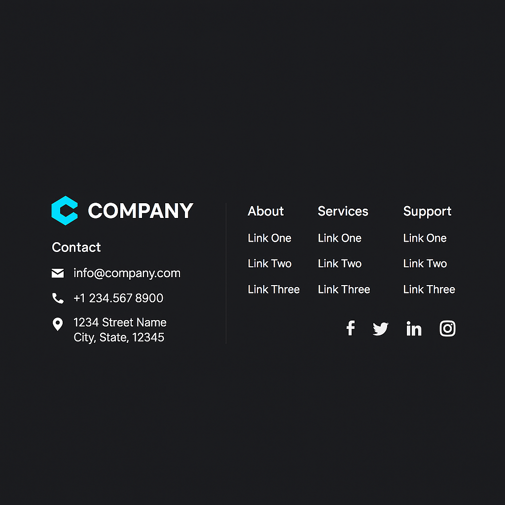 Simple Footer for website