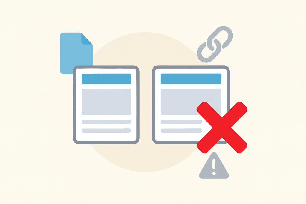 Avoiding Duplicate Content