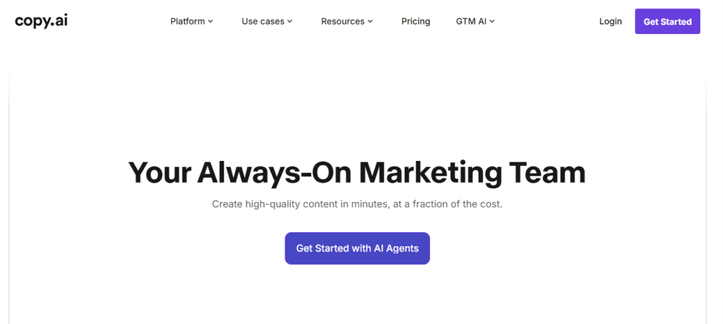 Copy.ai screenshot