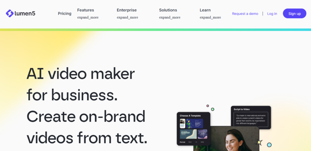 Lumen5 screenshot