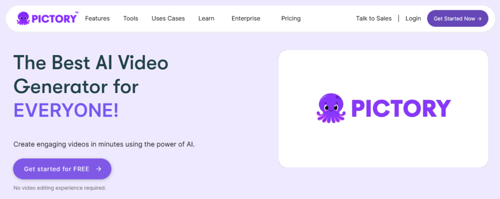 Pictory screenshot